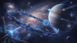 © penguin - Futuristic Outer Space Background | High-Tech Sci-Fi Universe