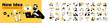 © PureSolution - New idea. Set of vector illustrations of big idea, startup, creative and business idea, tips, brainstorming, project development, innovative solutions, product and service launch.