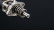 © Talha - Creative Metal mechanical part, industrial component, silver machinery element, close-up 2k