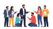 © Susmita - Group of business people having an intense argument and conflict during an important corporate meeting or presentation.