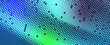© Fahrus sinatria - Digital data connection concept with abstract halftone hexagon mesh on vibrant blue and green backdrop. Creative vector banner for tech industry