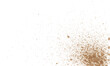 © Nazmul - Dynamic spray of fine brown coffee droplets and liquid splash explosion isolated on white background vector illustration