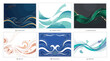 © MdRissalat - Abstract Wave Background Collection Featuring Luxury Fluid Curves Ocean Inspired Flow Corporate Branding and Modern Decorative Vector