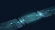 © Giggles - Three Stage Business Continuity Data Flow Rerouted Through a Layered Failover System on a Dark Blue Enterprise Technology Background with Copy Space