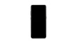 © Sapphire - Modern smartphone with a sleek design and a blank black screen on a white background