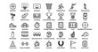 © MDSHAHIN - Basketball Sports Thin Line Icon Set Editable Stroke Vector Collection