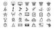 © MDSHAHIN - Modern Basketball Sports Outline Icon Pack Editable Stroke Vector Illustration