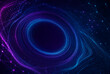 © Yahiro - Data Visualization Wave Background With Purple And Blue Particles