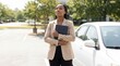 © Tuwaeteemoh - Woman In Beige Blazer Standing Confidently