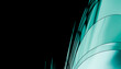 © ADDICTIVE STOCK - Greenish crystal render with abstract glass curve background