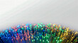 © Viktor_D - Fiber optic connectivity background with clean white copy space