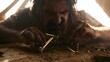 © decorator - Greek inventor's focused creation intricate bronze mechanism historical drama cinematic portrait of ingenuity