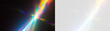 © Ivan - Crystal prism diamond composition with rainbow dispersion, glass caustics, chromatic refraction and transparent luminous festive background design