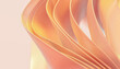 © Pardina Studio x Katya D/Stocksy - Abstract Peach Ribbon Waves With Soft Pastel Gradient Texture
