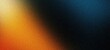 © X -  Warrior - Abstract smooth dark gradient background with vibrant orange light on left side and deep blue shadow on right with heavy grain.