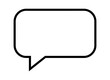 © NURJAHAN - Simple blank rectangular speech bubble icon as transparent cutout