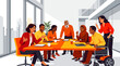 © Jersey - Diverse Team Meeting in Office.