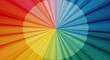 © Muhammad - A vibrant spectrum of fan-folded paper radiates outwards from a soft, circular void, showcasing a captivating display of prismatic hues and creating a powerful visual metaphor for creativity