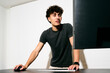 © Just images - Young man using computer