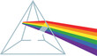 © Robiul - Prism refracting light into a rainbow spectrum vector illustration