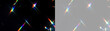 © Василий Куриленко - Abstract light prism overlay with rainbow lens flares. Colorful light leaks on black and transparent background
