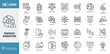 © Control New - Business disruption icon set. outline icon set. vector illustration with editable stroke