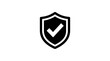 © Vector Bloom - Black shield icon with white checkmark