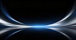 © koosy - Sleek dark abstract tech background with glowing curved blue, Fits tech conference presentation slides, corporate tech brochures, digital startup web banners.