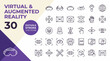 © icon_vectors - Collection of 30 virtual and augmented reality icons in editable strok