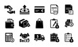 © Sadeya - E-commerce Icons Set: Payment, Delivery, Shopping, Finance, and Business Transactions, 15 Vector Graphics for Online Retail and Commerce