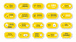 © Dadang - Yellow Discount Coupons, Vouchers, Sales, Offers with Barcodes and Scissors