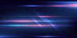 © LumenCraft - Abstract blue and pink light streaks streak across a dark background, creating a sense of speed and digital movement.