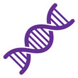 © adindaputra - Isolated blue dna helix spiral, symbol of genetics, science and biotechnology