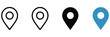 © welcome  saiful   - Location pin icon featuring minimal map marker, geotag pointer, navigation, destination, location services, vector, design