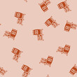 © sevector - bag pallet cement glyph vector seamless pattern. bag pallet cement thin illustration