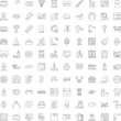 © sevector - Large set of diverse outline icons representing web, business and technology conceptsminimal line illustrations for uiux, apps, ecommerce, finance, communication and branding projects