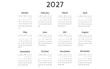 © 555PL - calendar for 2027