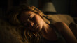 © Anupong - woman relaxing after long day couch