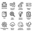 © saidul islam - Collection of technical support icons for customer service web interfaces