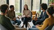 © sch.photosai - Supportive Group Therapy Session Building Trust Connection And Emotional Wellbeing Together