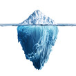 © Photo Find - Iceberg with visible submerged portion isolated on transparent background