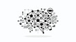© lusin - Abstract illustration of a digital brain with circuitry and a hand