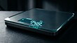© Nurul - Modern digital bathroom scale showing body weight on dark background.