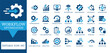 © Princi-icons - Workflow optimization and business management vector icon set. Linear glyph style icons for productivity, automation, structure, and corporate process efficiency