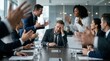 © Zaiseefa - Professional colleagues engaged in a heated argument in a modern office meeting.