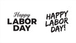 © ZilGfx - Labor Day typography design elements for marketing and advertising campaigns
