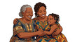 © Anggora - Three generations of african american women hugging