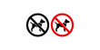 © Shan masih - Red prohibition sign icon for ban or stop concepts