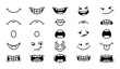© MdAriful - Funny cartoon mouth expression collection with hand drawn smile vector icons