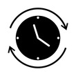 © Esave - This symbol is commonly used to represent a time refresh, history, or replay function.